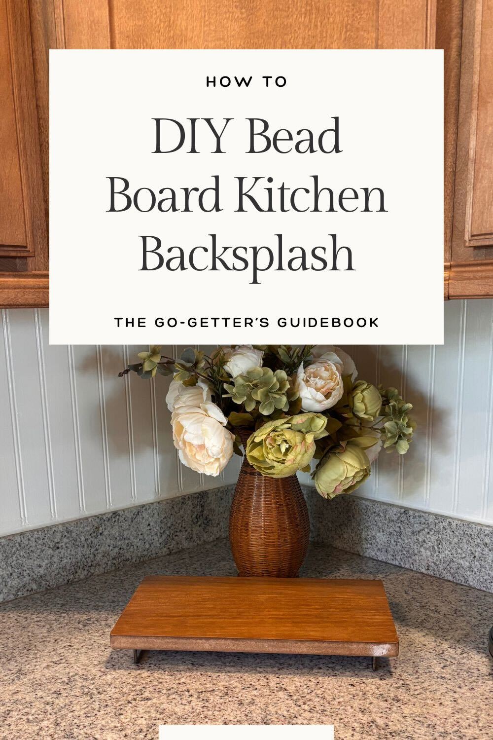 Easy Bead Board Kitchen Backsplash Install